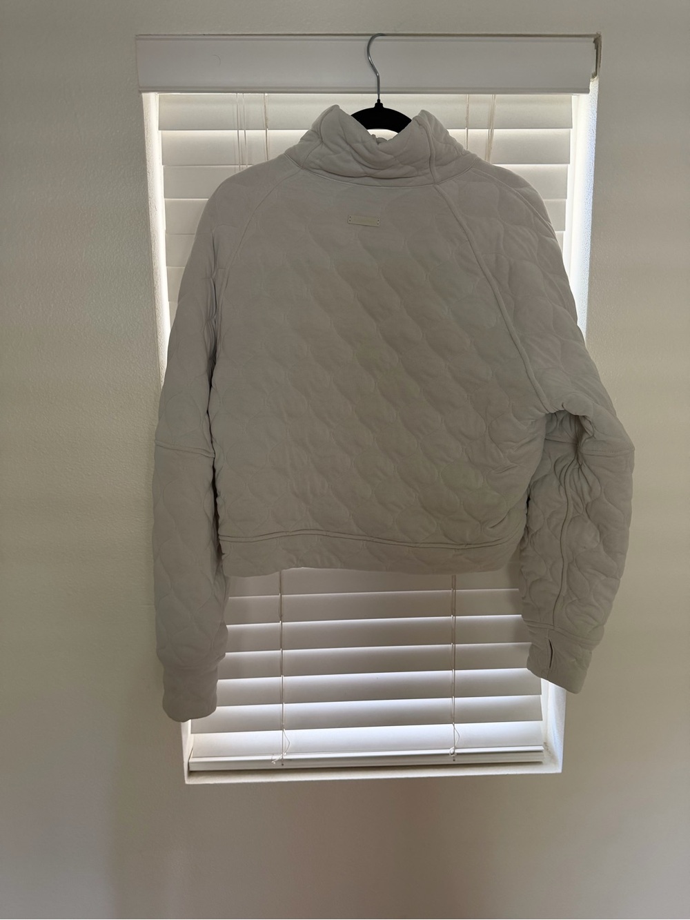 lululemon athletica Quilted Mock Neck Pullover — Light Cream